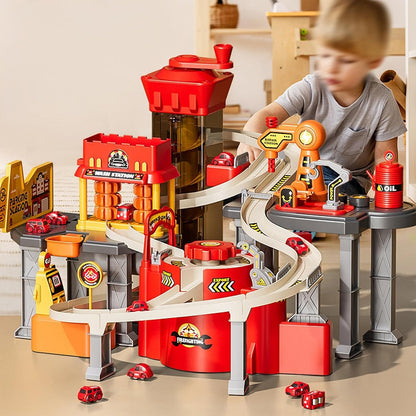 Auto Repair Adventure – Fire Truck Parking Track Set