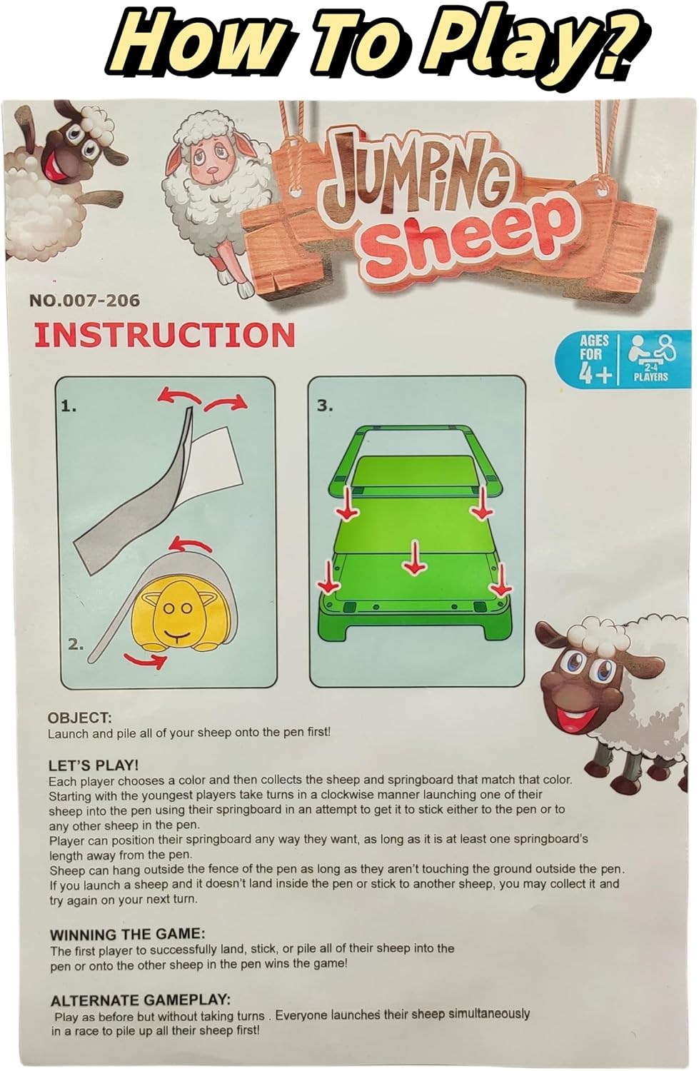 Jumping Sheep Board Game