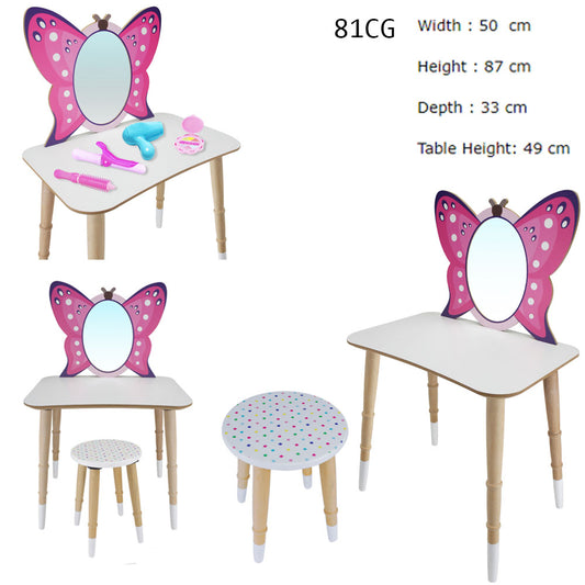 butterfly make up dresser