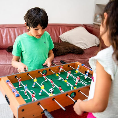 portable wooden tabletop foosball (soccer) game table