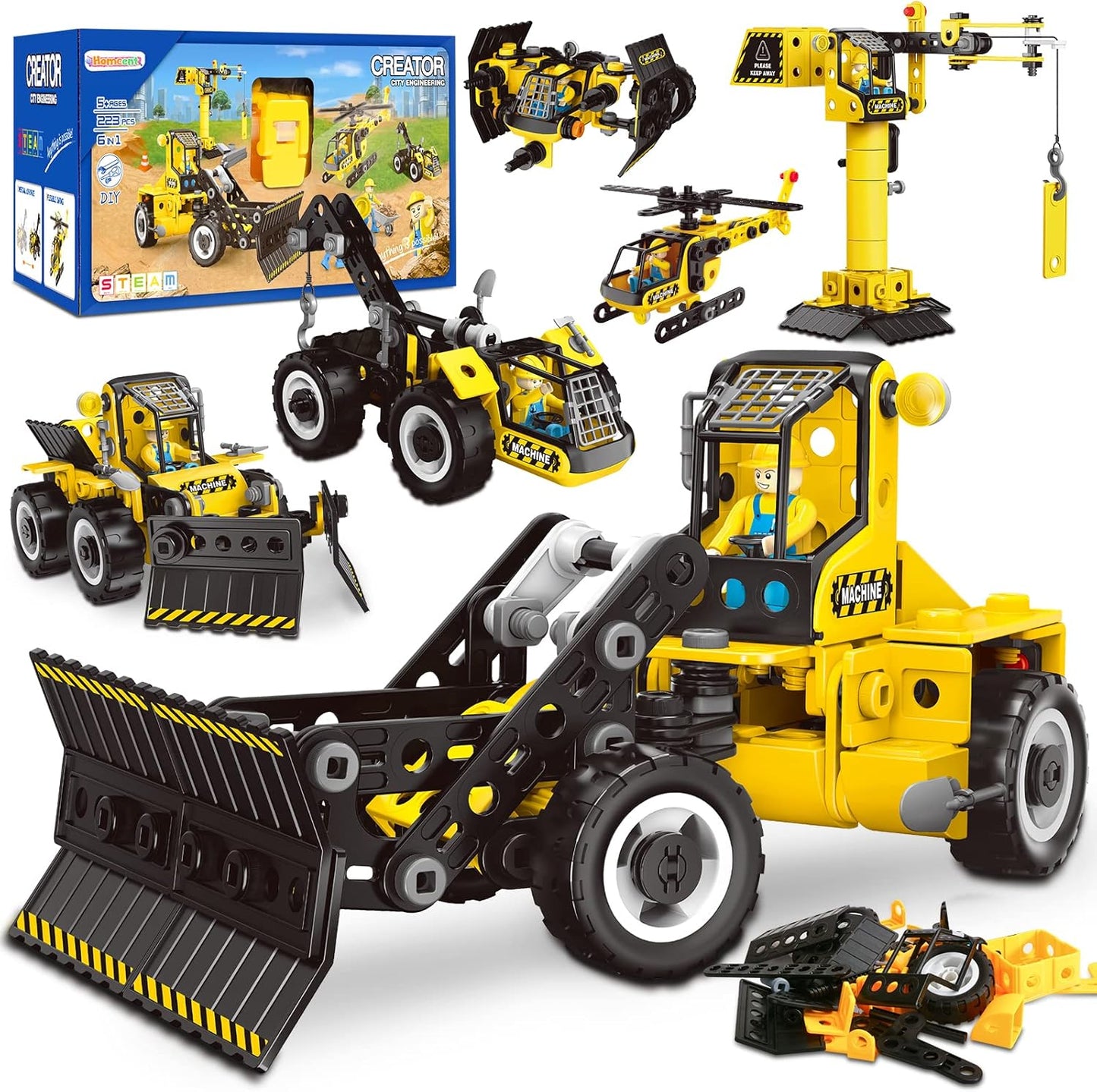 Construction 6-in-1 Builder Set