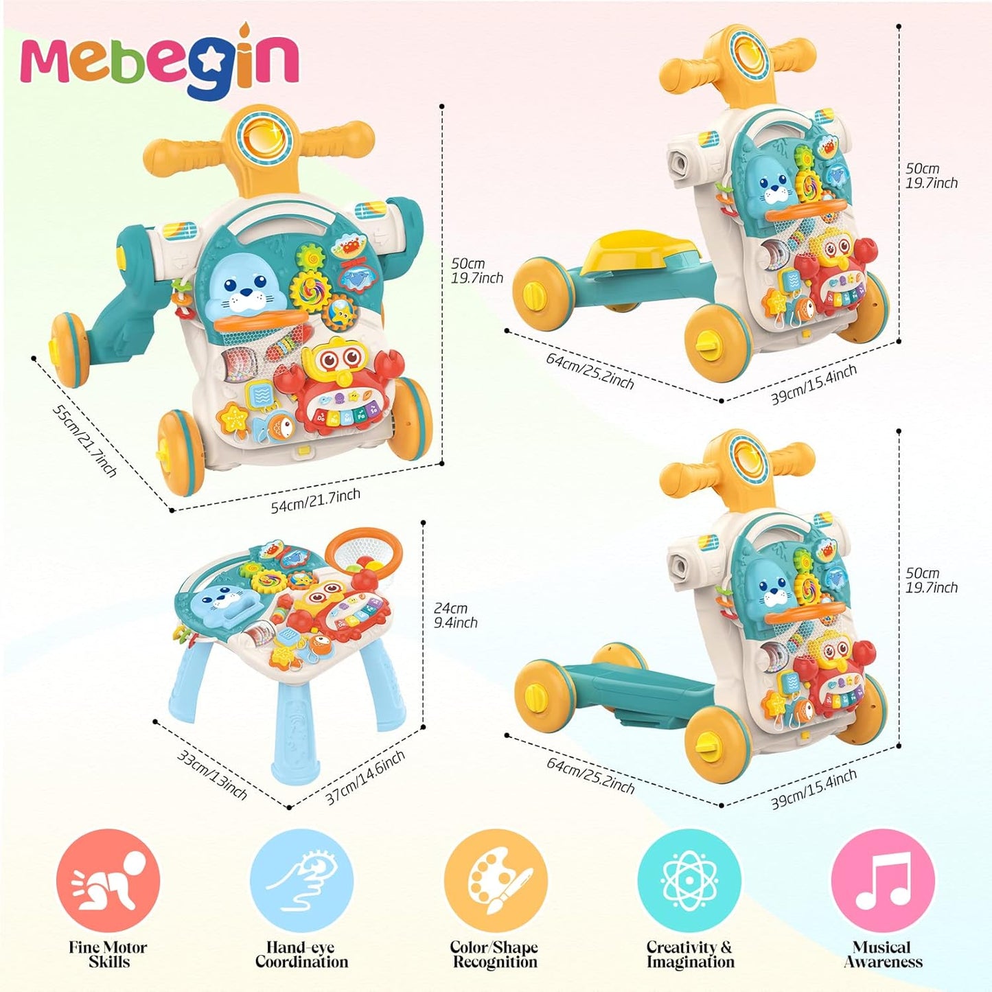 Multifunction Baby Walker – Deluxe