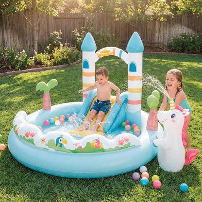 Unicorn Castle inflatable Pool