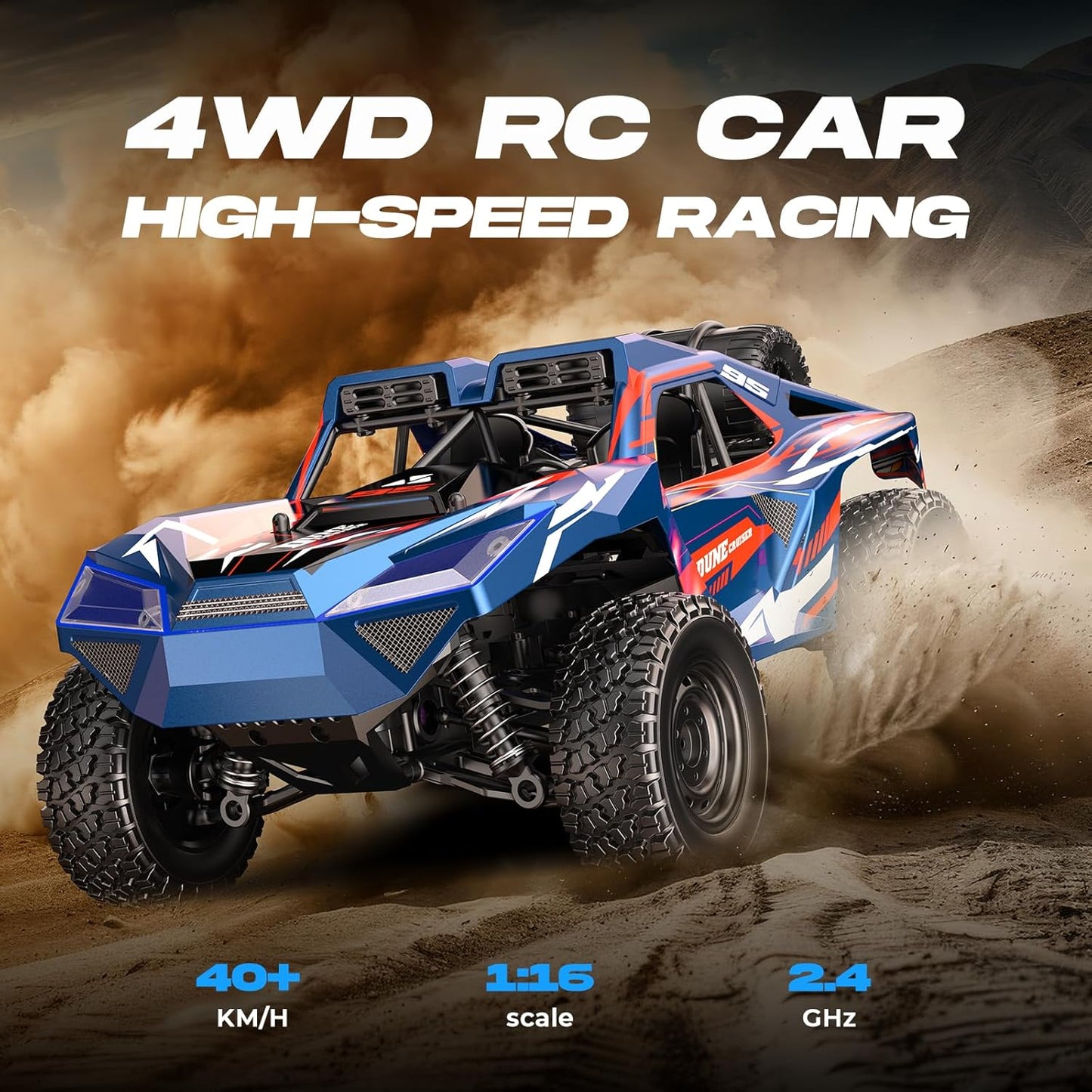 Dune Cruiser RC Car 1:16 Scale – 40+ Km/h