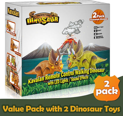 Remote Control Triceratops Dinosaur Toy