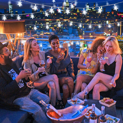 Star LED String Lights White