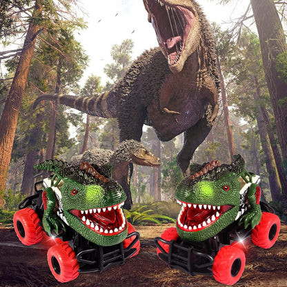 Children Remote Controlled Dinosaur Car with LED Light