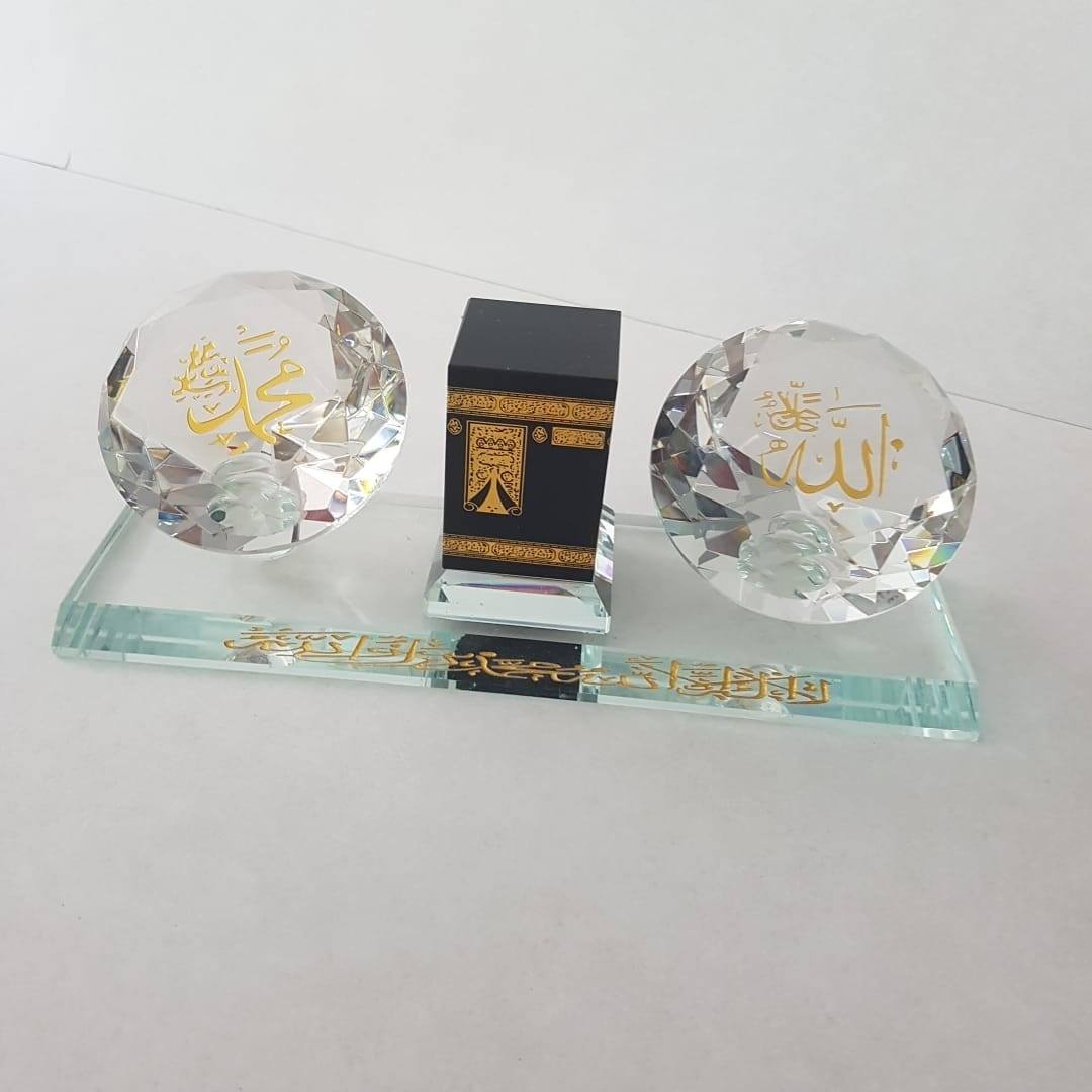 Crystal Islamic Desk Ornament Set