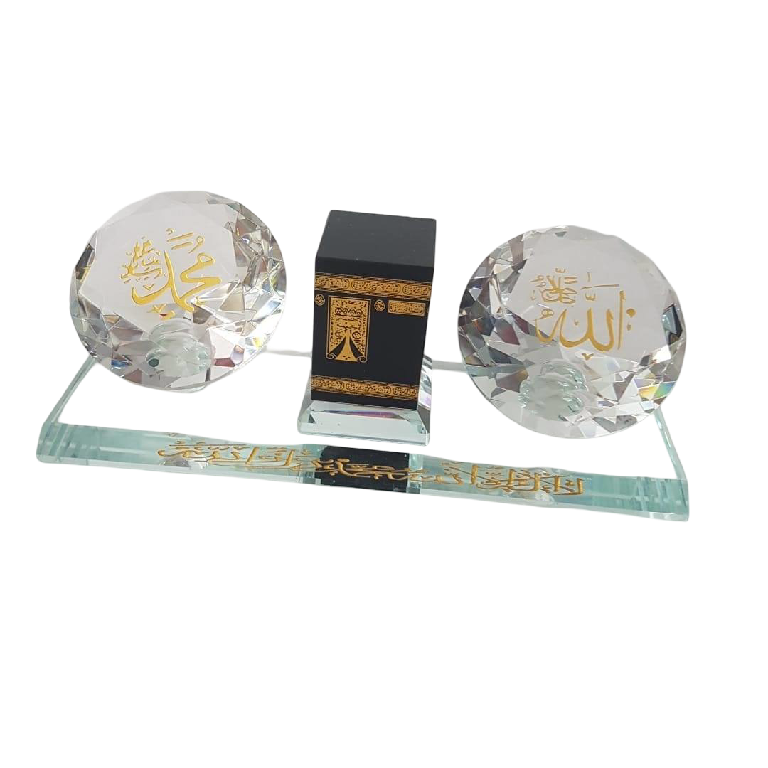 Crystal Islamic Desk Ornament Set