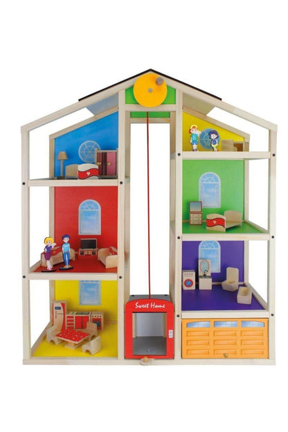 wooden dollhouse