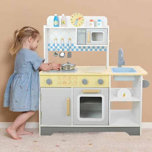 Adena Montessori Wooden Play Kitchen Set