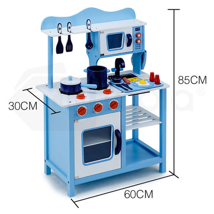 Blue Wooden Kitchen Toy