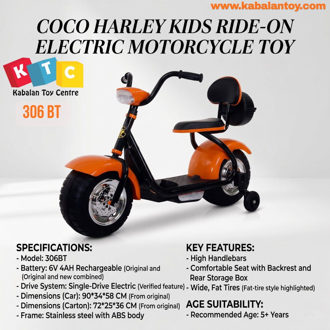 Ride-On Electric Motorcycle