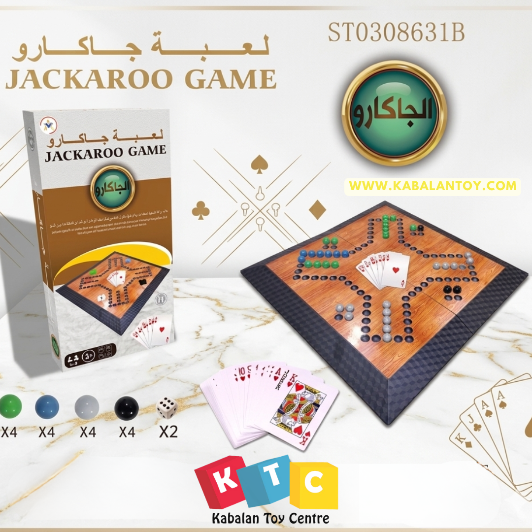 Jackaroo Game Set– Strategy Board Game for Families and Adults (6-Player Edition)