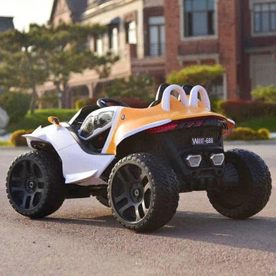 Children 12V 7A electric car with fan Kids four-wheel drive vehicle can ride on Baby remote control