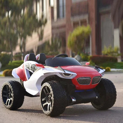 Children 12V 7A electric car with fan Kids four-wheel drive vehicle can ride on Baby remote control