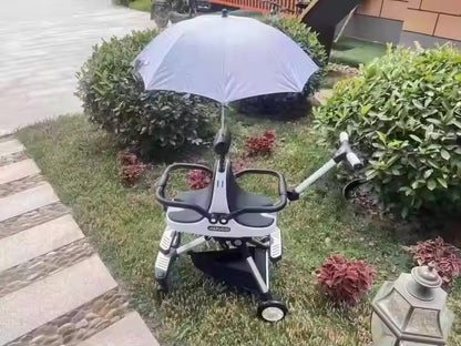 Twins baby stroller with umbrella