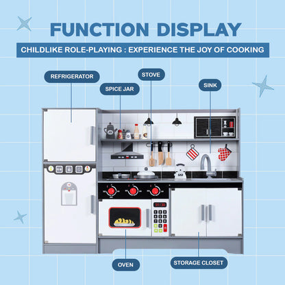 Wooden Kitchen Play Set