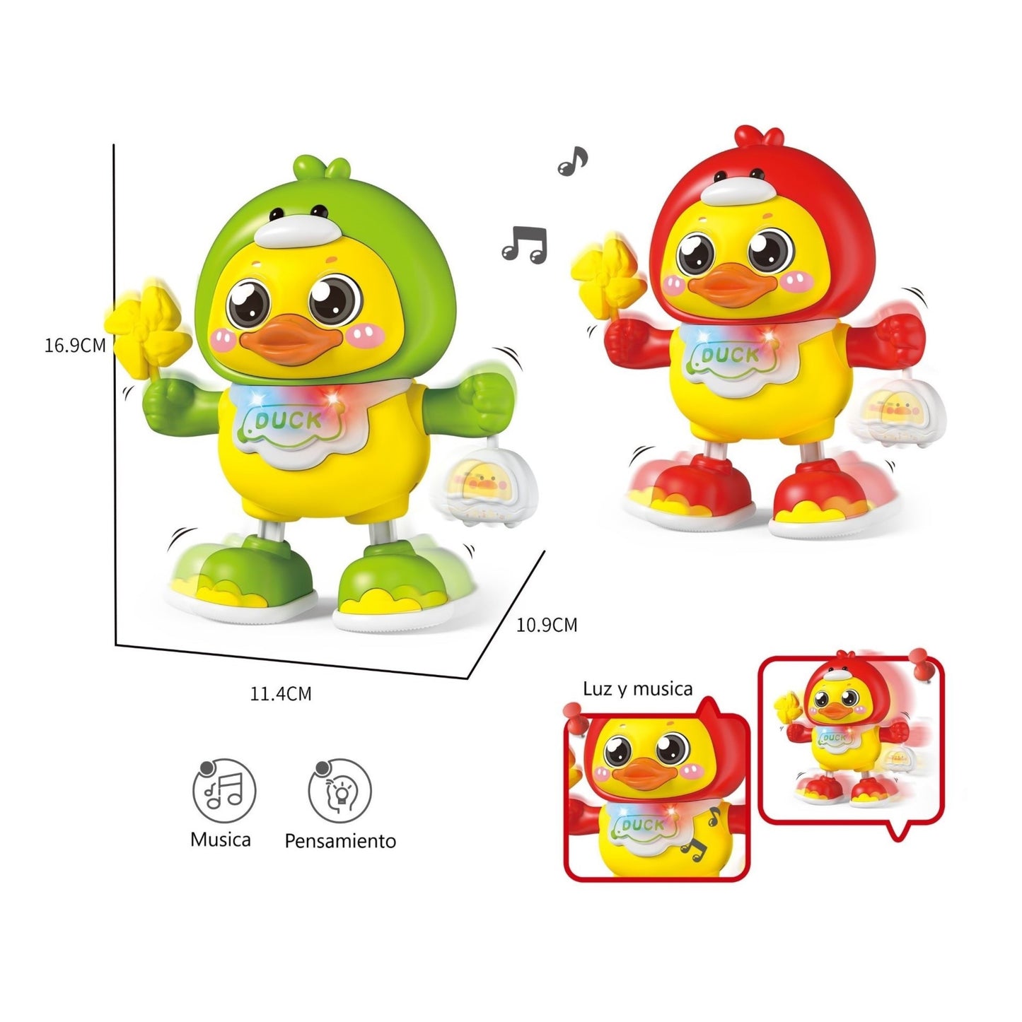 Dancing Duck Musician Toy (Light & Music)
