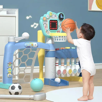 4 in 1 basketball football golf and bowling