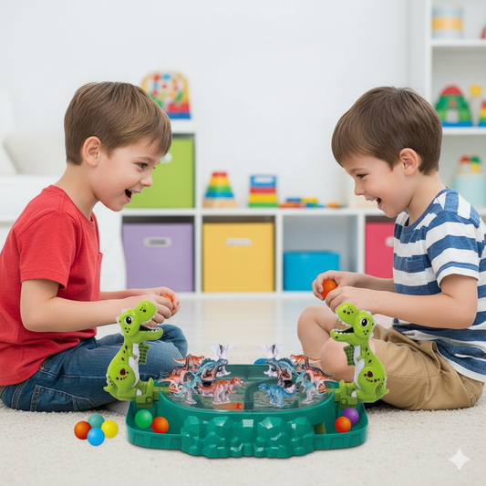 Double Play Dinosaur Game collecting Balls