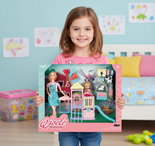 11.5 inch doll set outdoor slide