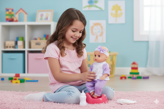 12 inch pee pee doll set
