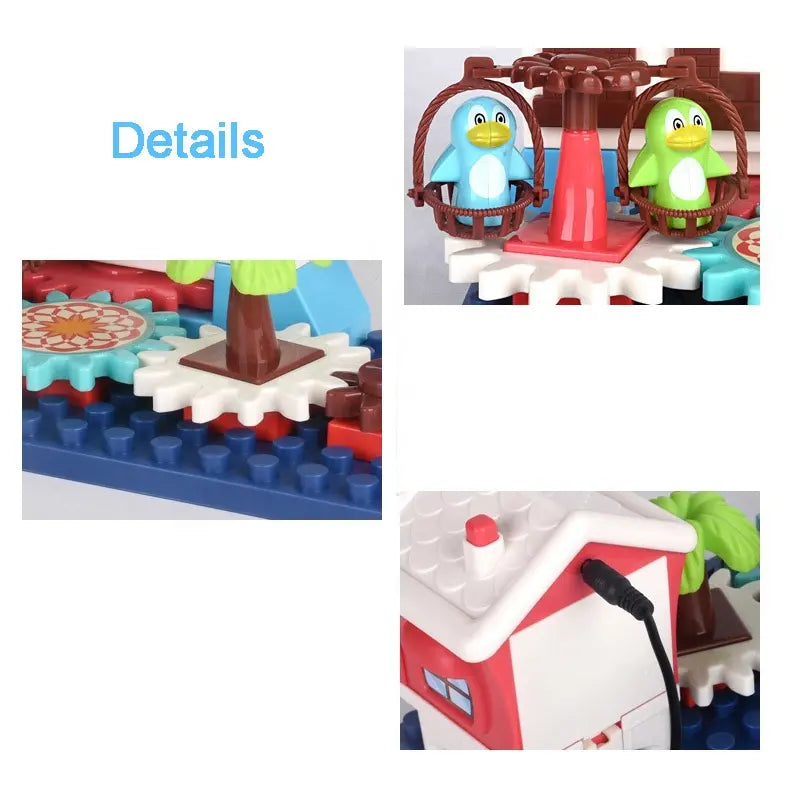 building block track baby toys