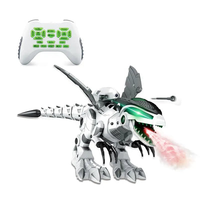 rc smart robot dinousaur with sound light dragon rc toy