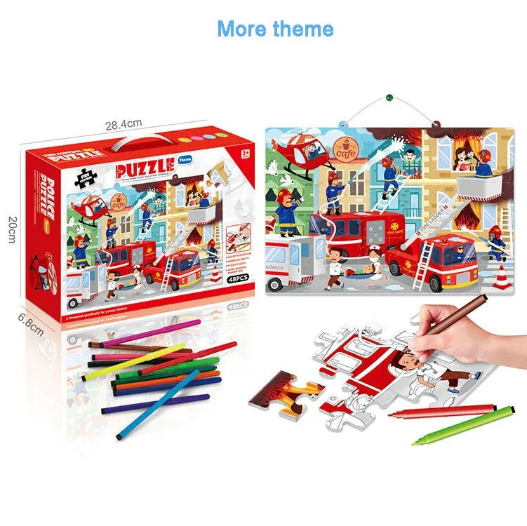 2 in 1 Coloring Puzzles