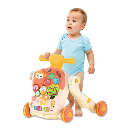 4-in-1 Baby Walker Scooter – Walker, Push Car & Table