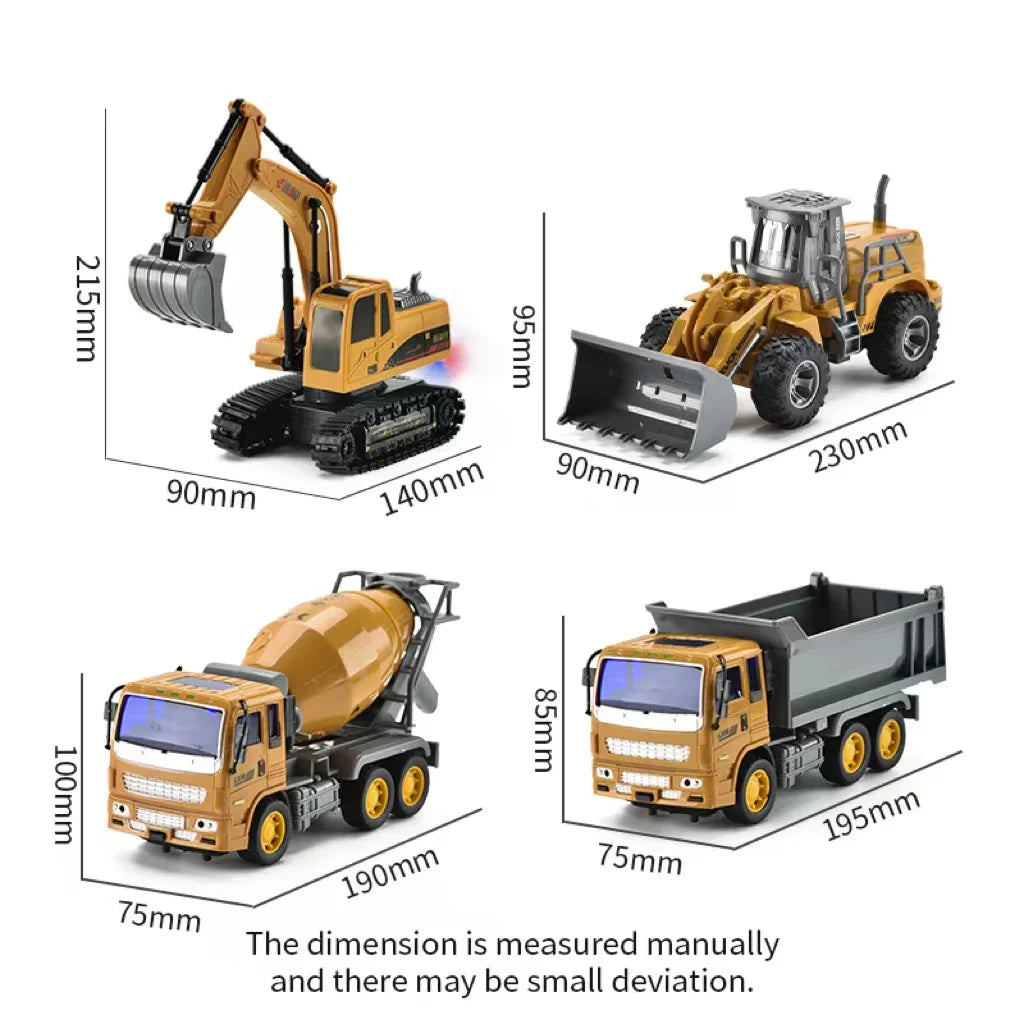 5 function remote control construction toys