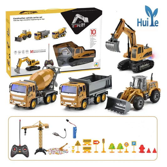 5 function remote control construction toys