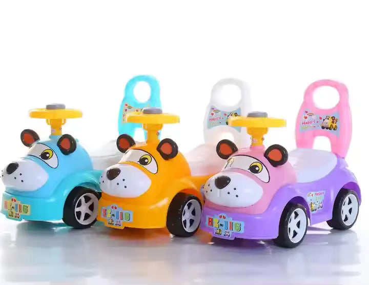 Ride On Cartoon Dog Car With Music & Light