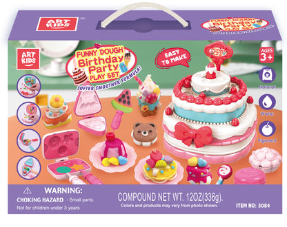 Funny Dough Birthday Party Playset