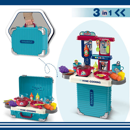 Kids Role Play Little Chef Cooking Kitchen Toy