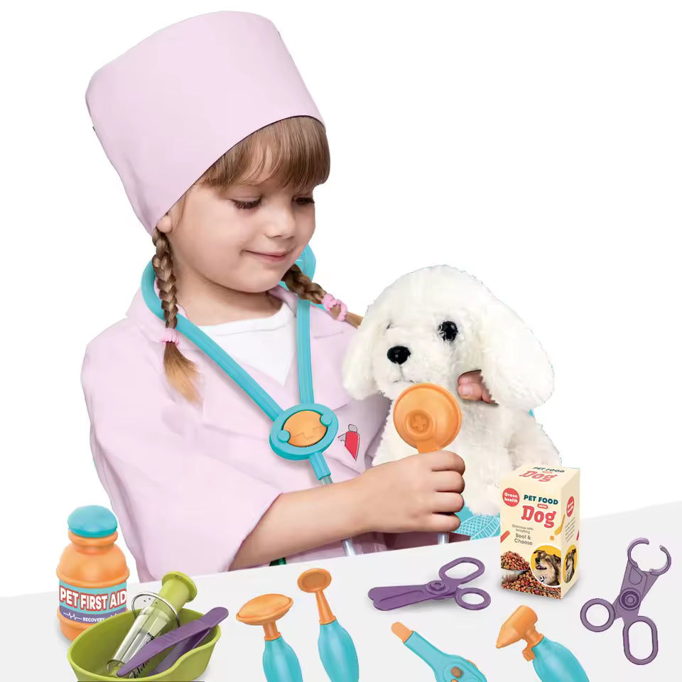 Medical Doctor Set 13PCS Pretend Play Puppy Care Toy for Children
