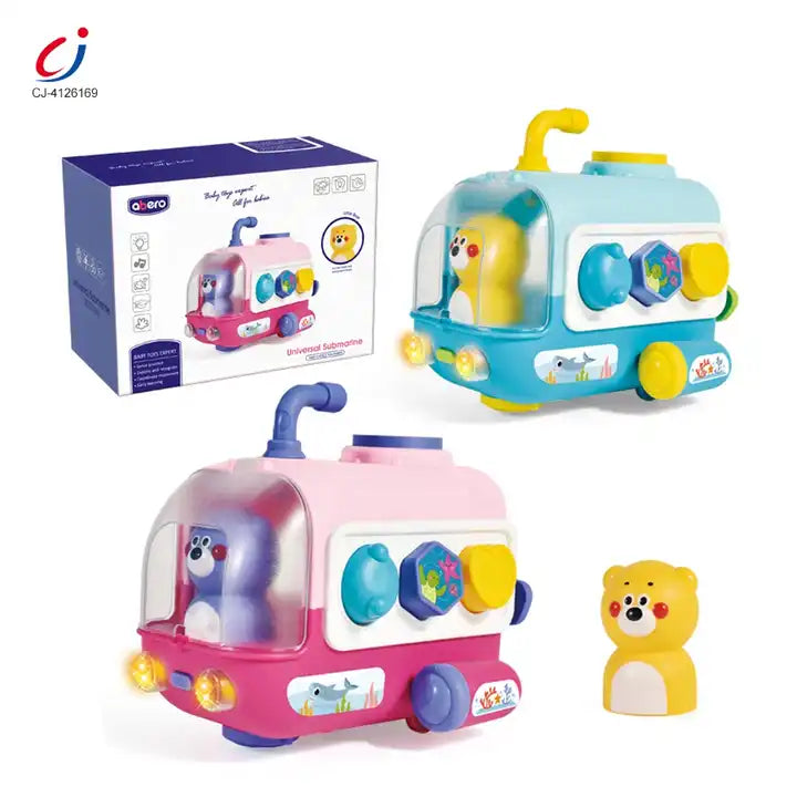 Plug-in toy baby toys from 6 months, submarine baby music toy