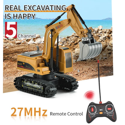 5 function remote control construction toys