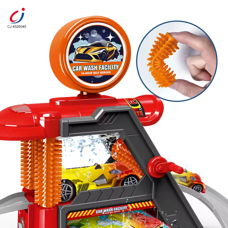 Car Wash Playset with Color Changing Cars