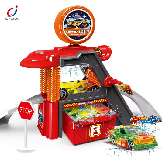 Car Wash Playset with Color Changing Cars