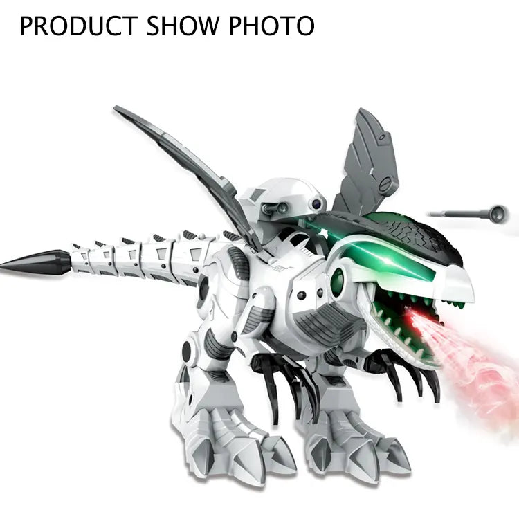 rc smart robot dinousaur with sound light dragon rc toy