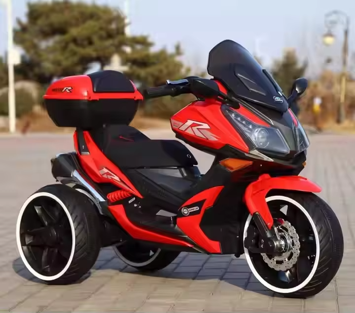 Unisex 12V Ride-On Kid Electric Motorbike Baby Motorcycle with Remote 2-4 5-7 Years Plastic Material Battery Powered