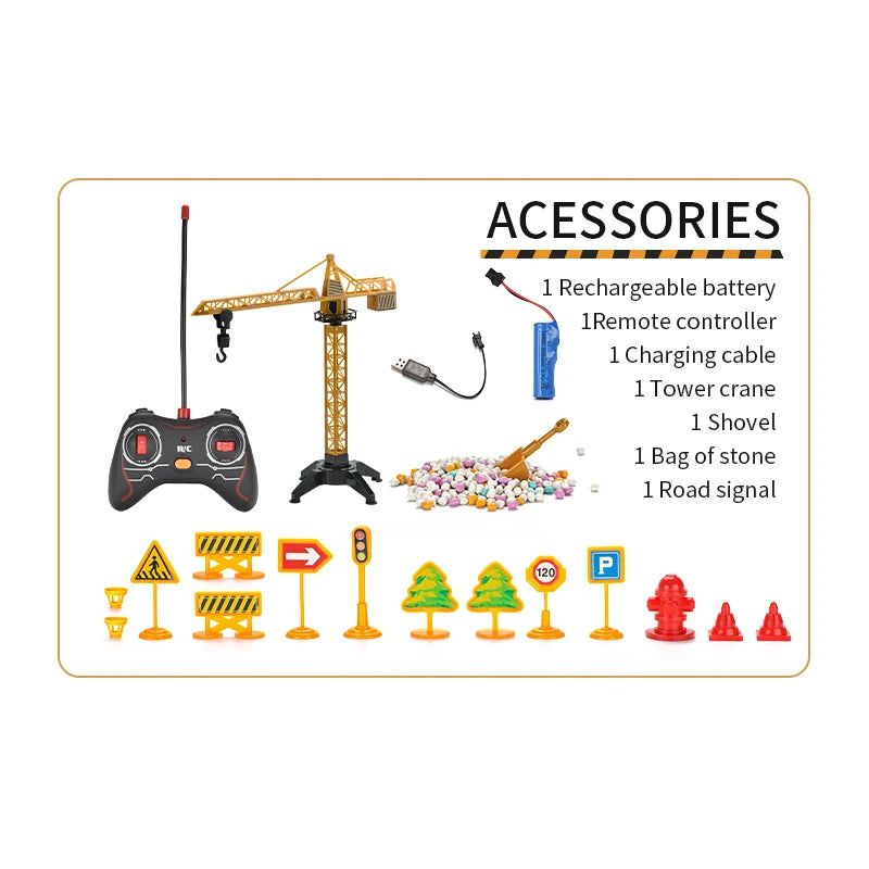 5 function remote control construction toys