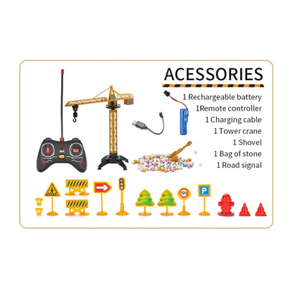 5 function remote control construction toys
