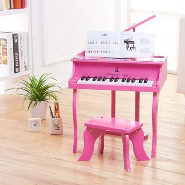 Realistic Wooden Piano