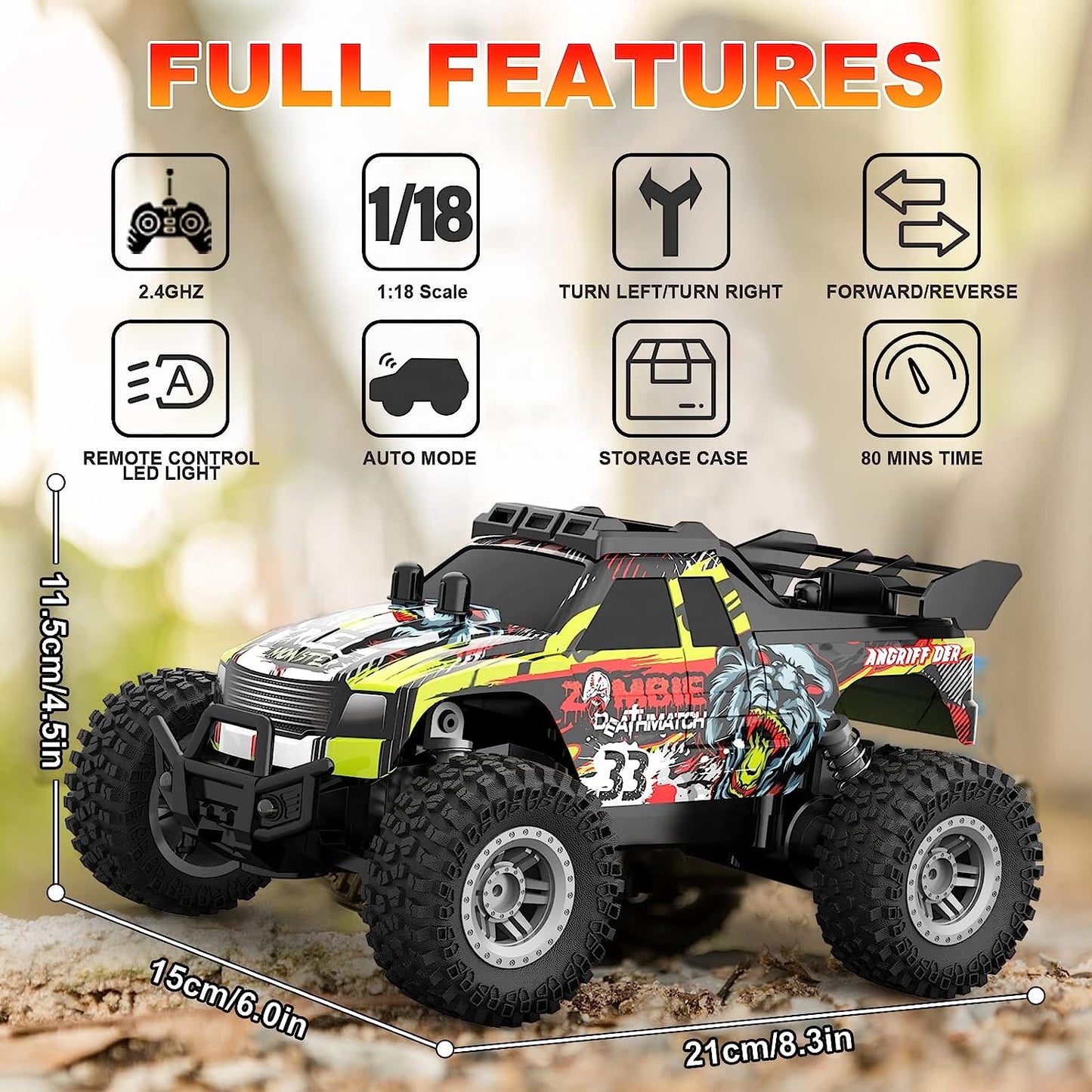 Mountain Racing Champions 1:18 scale remote-controlled truck