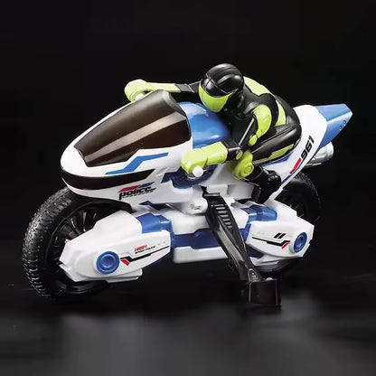 Remote Control Motorcycle Stunt Police Car Model 360 Degrees Rc Toys