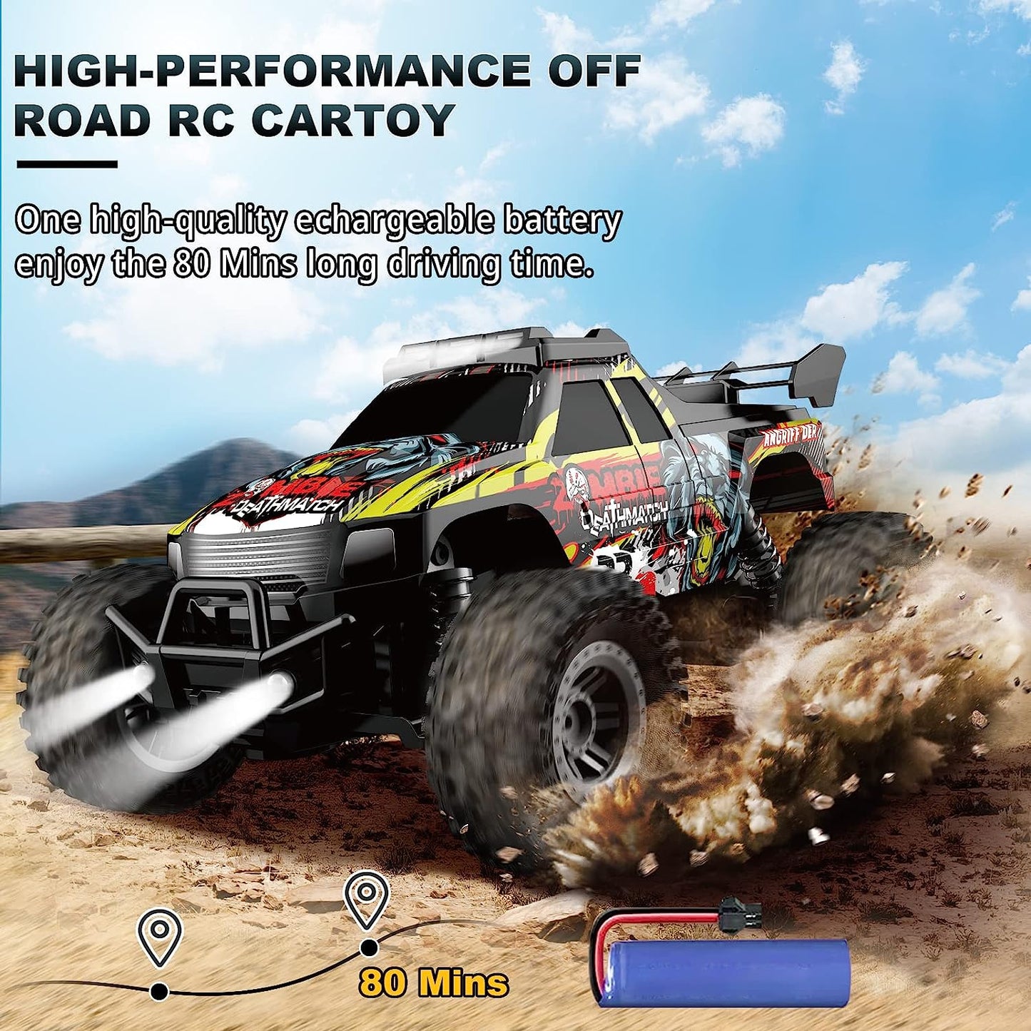 Mountain Racing Champions 1:18 scale remote-controlled truck