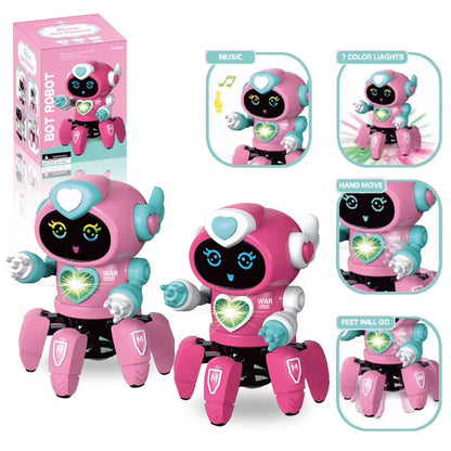 Dancing Robot Toy Remote Control Mini Robot for Kids